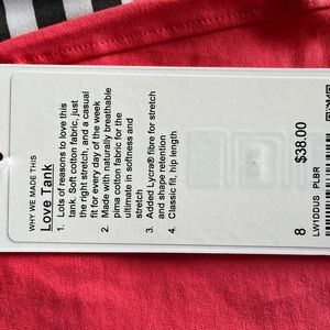 Lululemon Love Tank